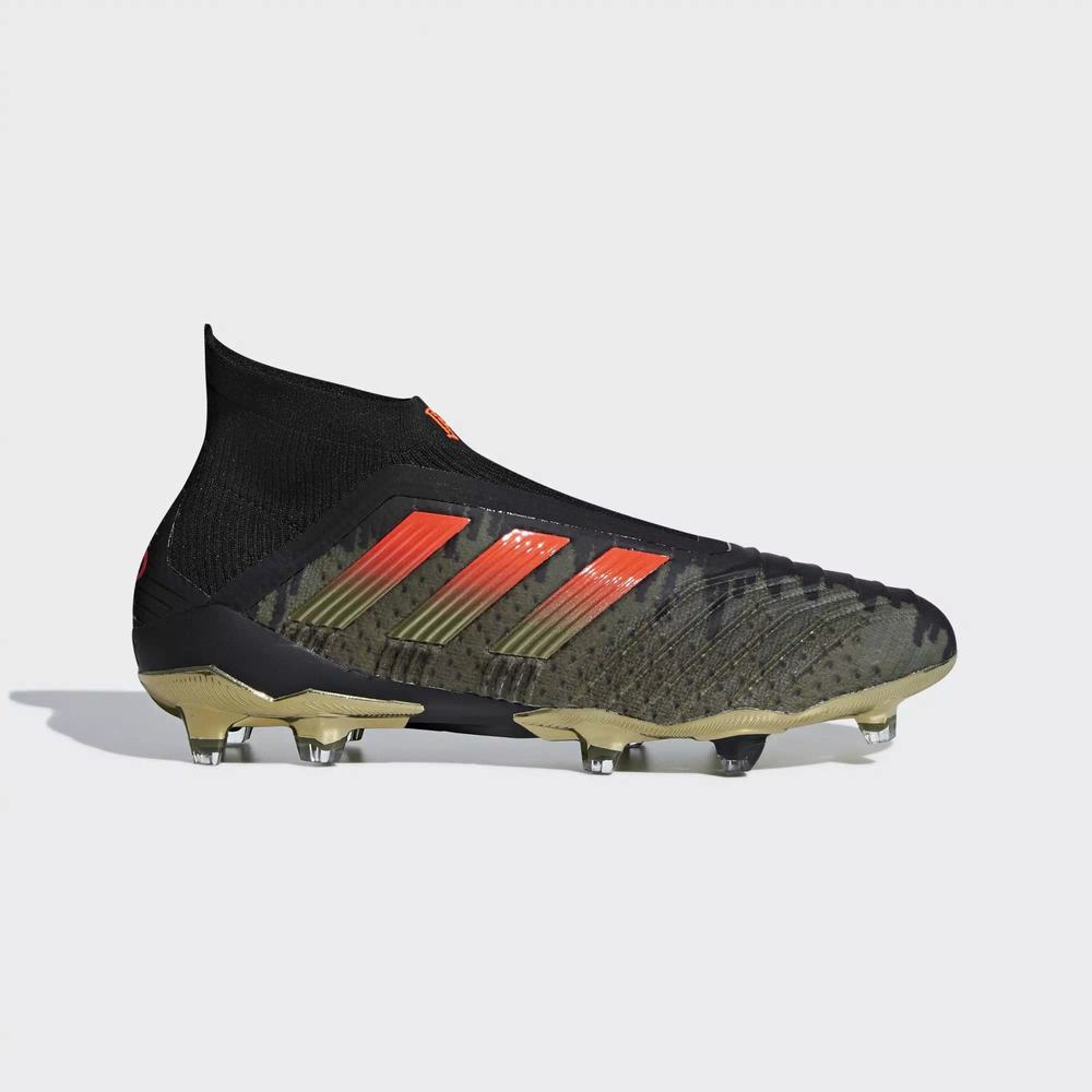 Adidas Paul Pogba Predator 18+ Firm Ground Tacos de Futbol Negros Para Hombre (MX-56208)